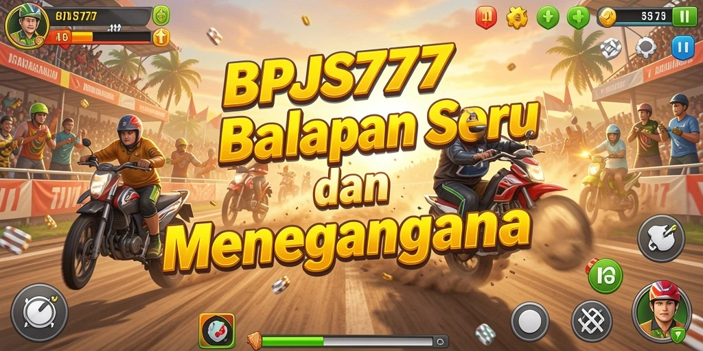 Tampilan gameplay balapan yang intens dan menegangkan di BPJS777.
