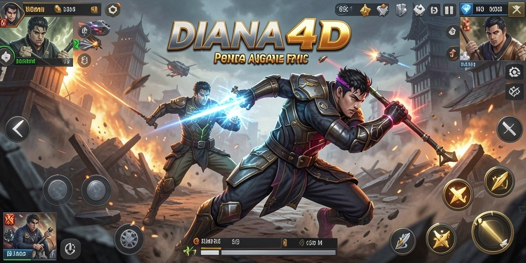 Tampilan gameplay seru dan mendebarkan dalam DIANA4D.