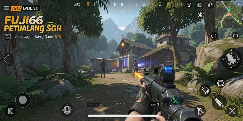 Tangkapan layar utama menunjukkan aksi mendebarkan dalam gameplay FUJI66.