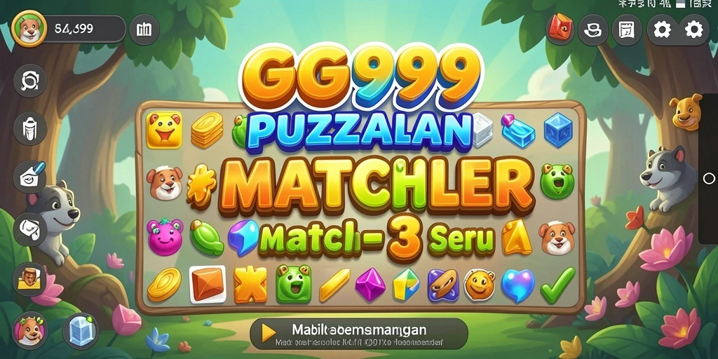 Screenshot menunjukkan gameplay GG999 yang penuh warna dan seru.