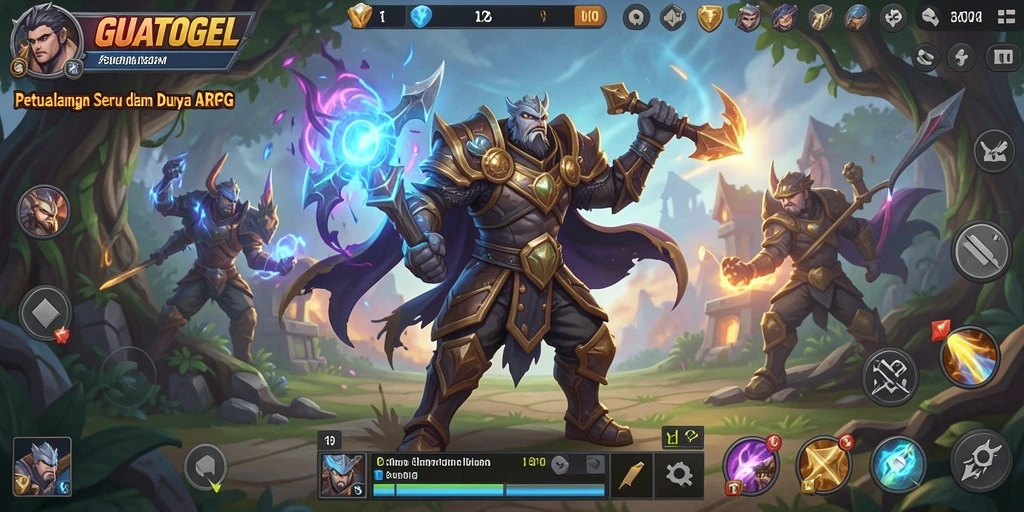 Tangkapan layar aksi gameplay seru di GUATOGEL.