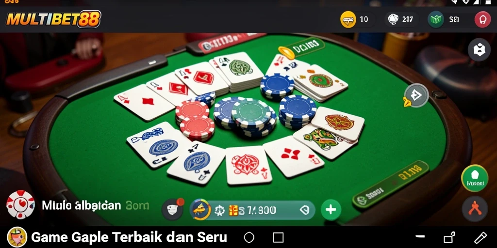 Screenshot gameplay Gaple yang menarik di MULTIBET88.
