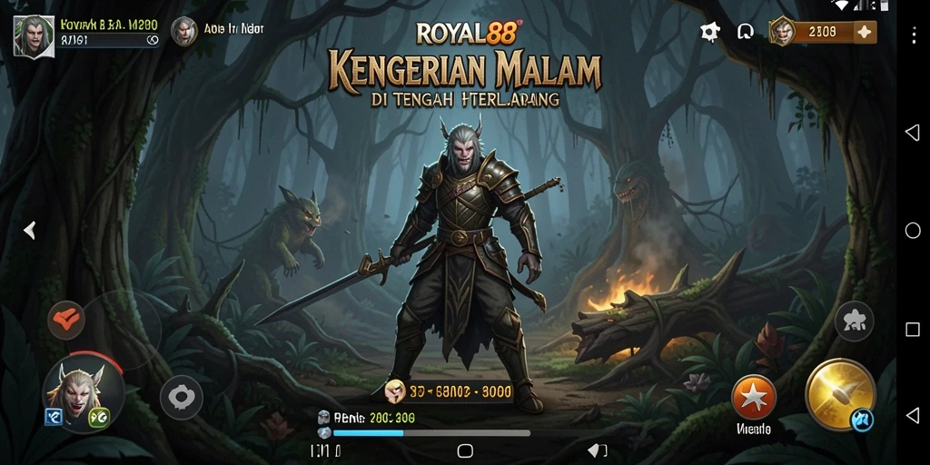 Tangkapan layar gameplay ROYAL88 menunjukkan suasana Horror yang menegangkan.