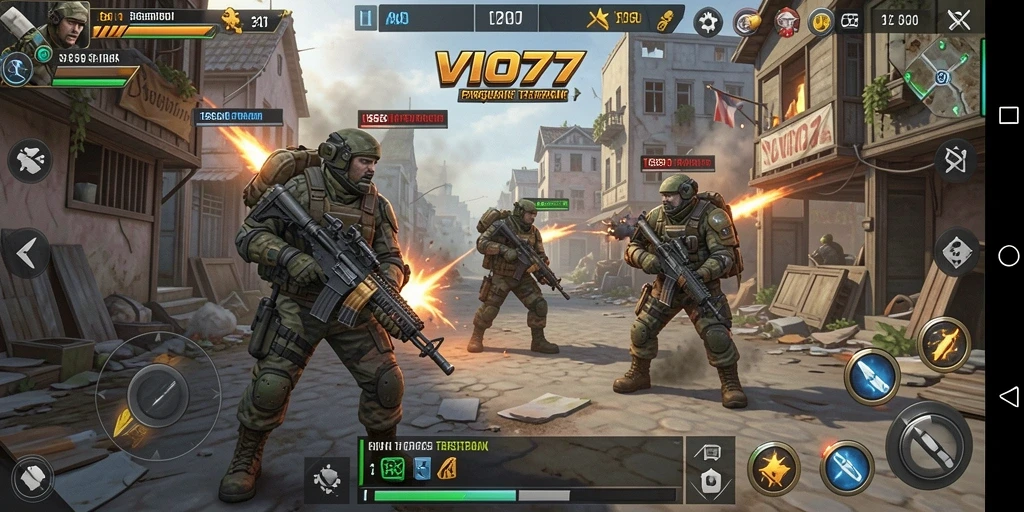 Tampilan gameplay VIO77 dengan aksi strategis yang menegangkan.