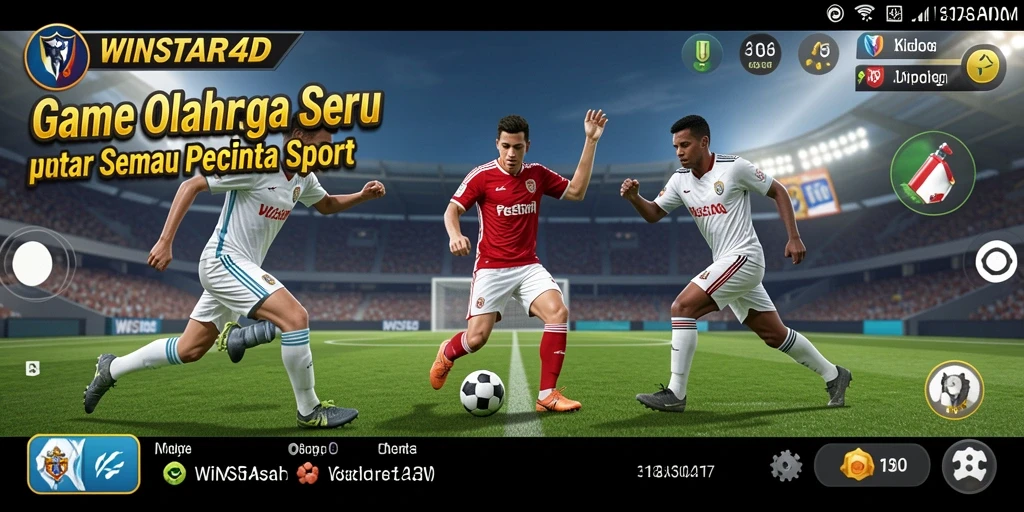Tampilan gameplay interaktif <strong>WINSTAR4D</strong> yang penuh aksi.